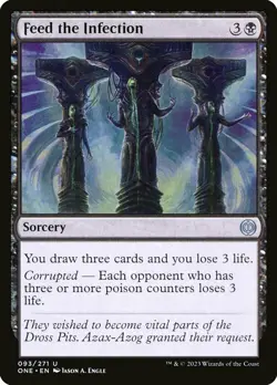 Feed the Infection - Foil Light Play, English Magic the Gathering MTG Phyrexia: - Image 1