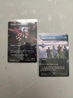 MTG Final Fantasy DIABOLOS GUARDIAN FORCE Death's ShadowFOIL PROMO + Preordain - Image 1