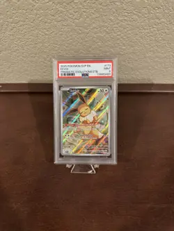 2025 POKEMON SVP EN-SV BLACK STAR PROMO #173 EEVEE PSA 9 - Image 1