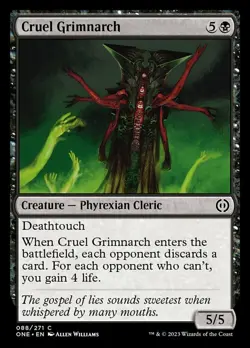 Cruel Grimnarch - Foil Light Play, English Magic the Gathering MTG Phyrexia: All - Image 1