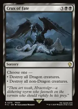 Crux of Fate Light Play, English Magic the Gathering MTG Commander: Final Fantas - Image 1