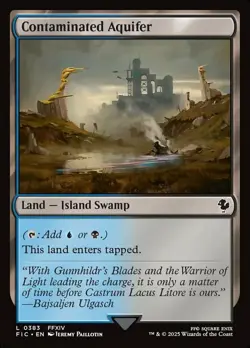 Contaminated Aquifer Light Play, English Magic the Gathering MTG Commander: Fina - Image 1