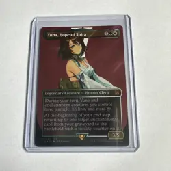 Magic MTG Final Fantasy Yuna, Hope of Spira #549 Surge *FOIL* Borderless Mythic - Image 1