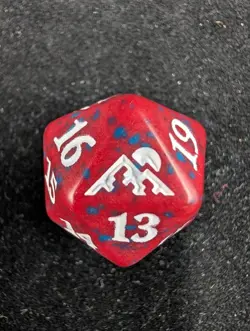 MTG Kamigawa Neon Dynasty Edition D20 Spindown Die 20 Sided Dice Life Counter - Image 1