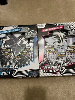 Pokemon Black Bolt and White Flare Binder Collection Bundle Set of 2 In Hand - Image 3