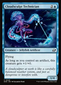 Cloudsculpt Technician Light Play, English Magic the Gathering MTG Edge of Etern - Image 1