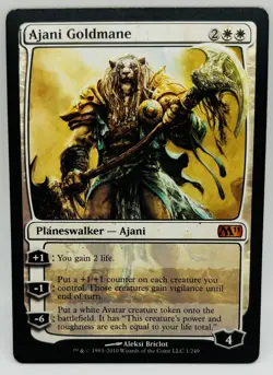 AJANI GOLDMANE M11 Magic 2011 MTG White Planeswalker MYTHIC RARE - Image 1