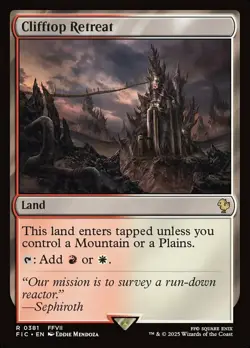 Clifftop Retreat Light Play, English Magic the Gathering MTG Commander: Final Fa - Image 1