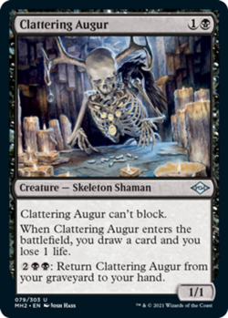 Clattering Augur - Foil Light Play, English Magic the Gathering MTG Modern Horiz - Image 1