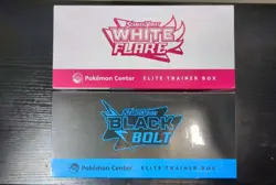 Pokemon Center Exclusive Black Bolt and White Flare ETB Elite Trainer Box Bundle - Image 5