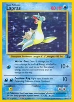Lapras (#10/62) - Unlimited Holofoil OS - Fossil LP Pokemon - Image 1