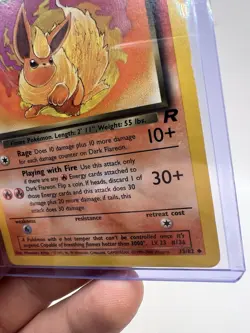 DARK FLAREON 35/82 TEAM ROCKET REGULAR POKEMON TCG LP/NM - Image 5