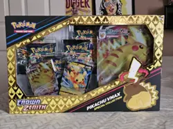 Pokemon TCG Crown Zenith Pikachu VMax Special Collection Box - Image 1
