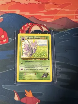 Sabrina's Venomoth LP- Unlimited Gym Heroes 34/132 Pokemon TCG Regular - Image 1