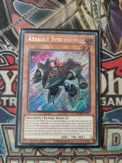 Assault Synchron BLMR-EN003 Secret Rare Near Mint 1st Edition Yugioh - Image 1