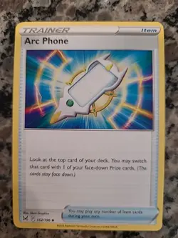 Arc Phone 152/196 Sword & Shield Lost Origin Trainer Item Pokemon Card - Image 1