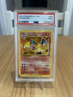 PSA 9 Charizard 003/034 CLC Classic Collection English Holo Graded Pokemon Card - Image 1