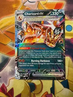 Charizard ex Scarlet & Violet Black Star Promo #196 Near Mint Pokemon Card - Image 1