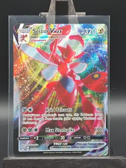 Scizor Vmax 119/189 Darkness Ablaze NM Full Art Ultra Rare Pokemon Card - Image 1