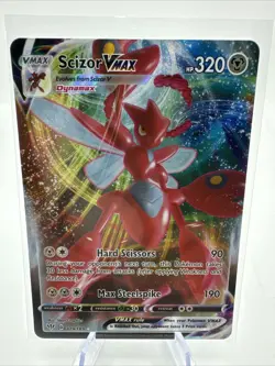 Scizor Vmax 119/189 Darkness Ablaze NM Full Art Ultra Rare Pokemon Card - Image 1