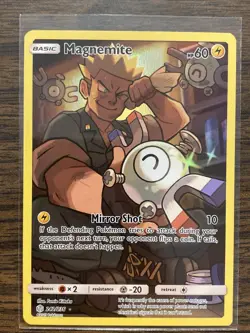 Pokemon TCG Magnemite Holo Card 242/236 Cosmic Eclipse Secret NM/M Condition - Image 1