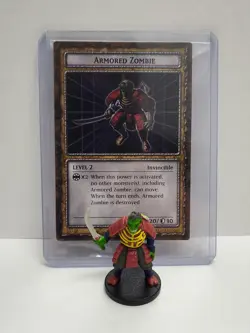 Yu-Gi-Oh Dungeon Dice Monsters - Figure & Card - Armored Zombie - Image 1