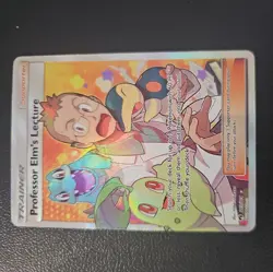 Professor Elm's Lecture Full Art Trainer 213/214 Sm-Lost Thunder Pokemon Card NM - Image 1