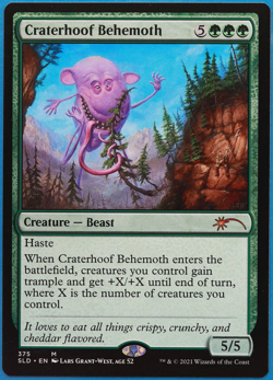 Craterhoof Behemoth (Secret Lair 375 Lars Promo) NM MTG CARD (498910) ABUGames - Image 1