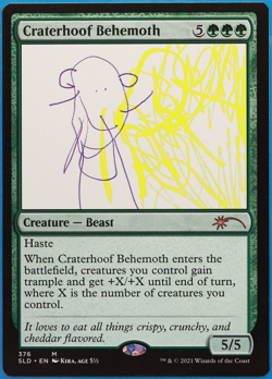 Craterhoof Behemoth (Secret Lair 376 Kira Promo) NM MTG CARD (498909) ABUGames - Image 1