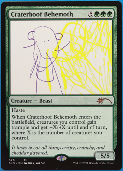 Craterhoof Behemoth (Secret Lair 376 Kira Promo) NM MTG CARD (498908) ABUGames - Image 1