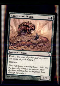 Magic: The Gathering Havenwood Wurm Time Spiral 199/301 5 Card Lot - Image 1