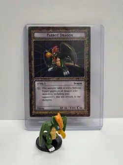 Yu-Gi-Oh Dungeon Dice Monsters - Figure & Card - Parot Dragon - Image 1