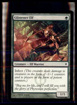 Magic: The Gathering Glistener Elf New Phyrexia 111/175 Common Non 5 Card Lo - Image 1