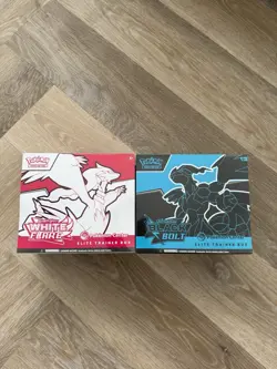 Pokemon Center ETB Black Bolt And White Flare Elite Trainer Boxes IN HAND SEALED - Image 1