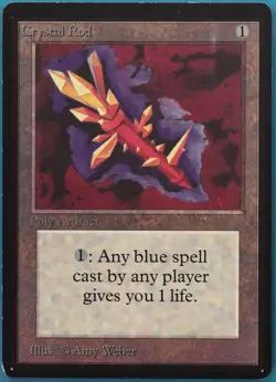 Crystal Rod Beta NM Artifact Uncommon MAGIC GATHERING CARD (ID# 448742) ABUGames - Image 1