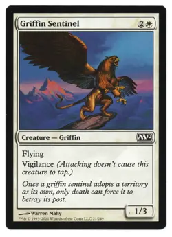 MTG Griffin Sentinel | #21 Magic 2012 | English - Image 1
