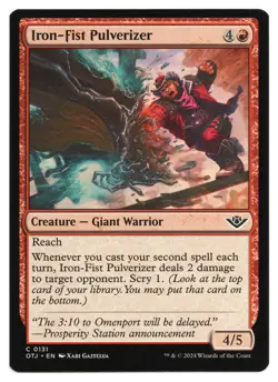 MTG Iron-Fist Pulverizer | #131 Outlaws of Thunder Junction | English - Image 1