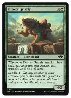 MTG Drover Grizzly | #161 Outlaws of Thunder Junction | English - Image 1