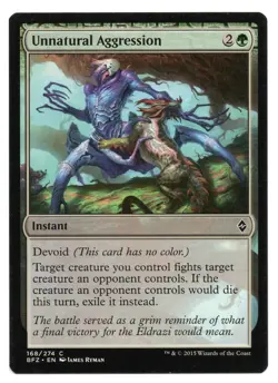 MTG Unnatural Aggression | #168 Battle for Zendikar | English - Image 1