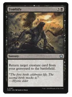 MTG Zombify | #187 Foundations | English - Image 1