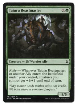MTG Tajuru Beastmaster | #193 Battle for Zendikar | English - Image 1