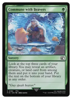 MTG Commune with Beavers | #182 Final Fantasy | English - Image 1