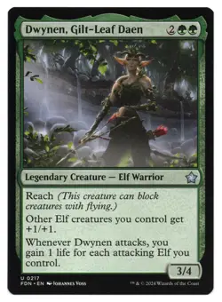 MTG Dwynen, Gilt-Leaf Daen | #217 Foundations | English - Image 1