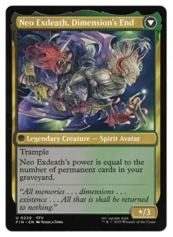 MTG Exdeath, Void Warlock // Neo Exdeath, Dimension's End | #220 FIN | English - Image 2