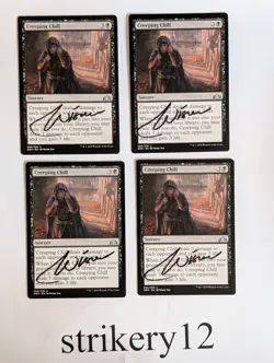 4x Creeping Chill - Guilds of Ravnica - Signed by Artist - MTG - Image 1