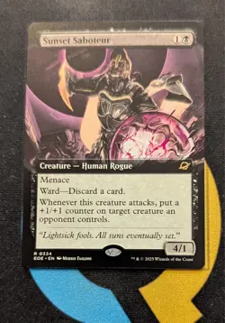 Sunset Saboteur Extended Art Rare Edge of Eternities EOE 334 MTG - Image 1