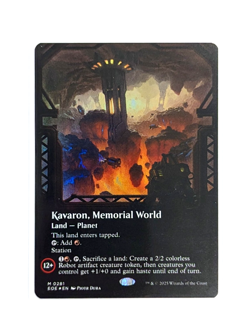 Kavaron, Memorial World M 0281 Borderless FOIL MTG Edge Of Eternities EOE NM/M - Image 1