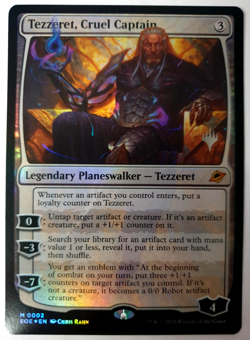 MTG Edge of Eternities - Tezzeret, Cruel Captain - FOIL Promo - Mythic 0002 VLP - Image 1