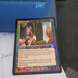 1 x FOIL Blackmail - Onslaught - MTG Magic the Gathering - Black LP - Image 2