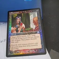 1 x FOIL Blackmail - Onslaught - MTG Magic the Gathering - Black LP - Image 4